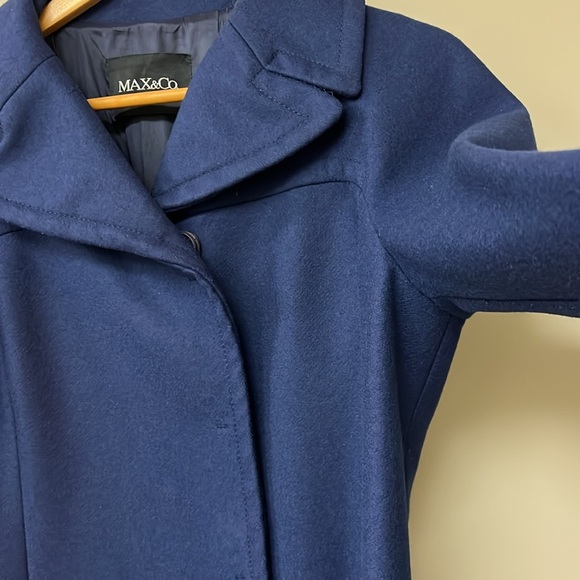 Max & Co. Wool Clever Coat | size 10 | EUC | blue - Picture 5 of 6